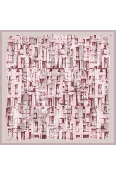 Armine cu imprimeu abstract Eșarfă Saf mătase Sura 9350D 83