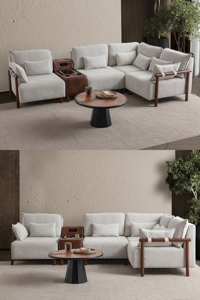 Eymense Soft Medium Köşe Takımı Ses Sistemli Sağ Köşe