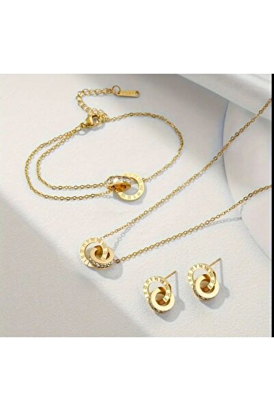 Sue Özel Charm Seri Gold Takım
