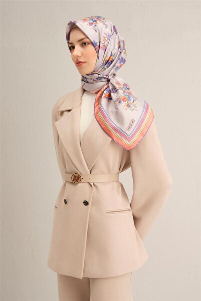 Armine imprimeu floral Eșarfă Pură mătase Twill 9316D 80