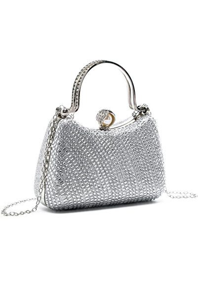 mei Handbag BZ218 Silver