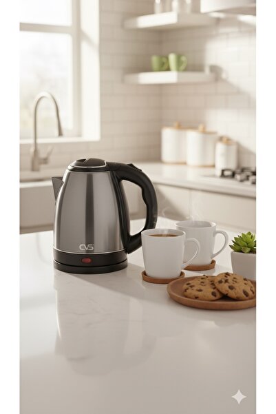 KETTLE Cvs çelik ketıl - su ısıtıcı 1.8 litre