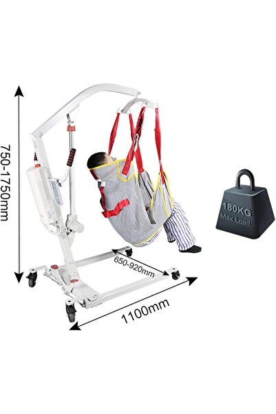 Unknown At This Time VVGIYTYIO Electric Patient Hoist Lift - Full Body Mesh Heavy Duty Patient Lift Sling, 400 lb