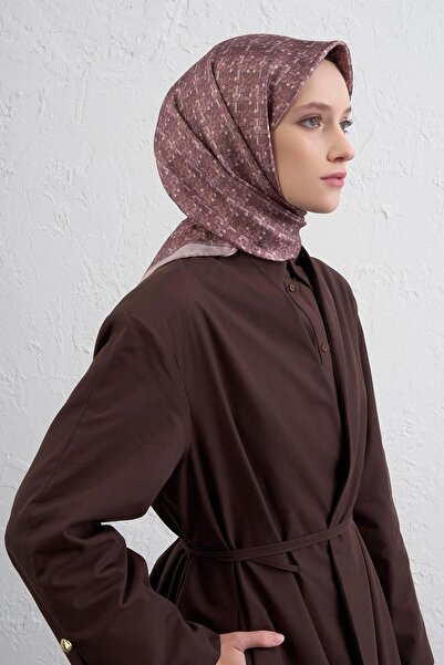 Armine Soyut Desenli Saf İpek Twill Eşarp 9405D 32