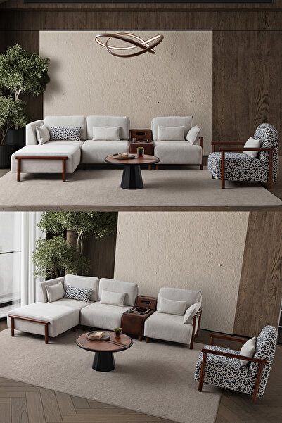 Eymense Soft Dinlenme Köşe-Berjer Takımı Ses Sistemli Sol