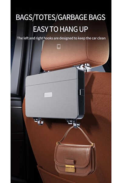 Coverzone Car Seat Back Foldable Table – Car Organizer with Cup Holder and Phone Stand K255