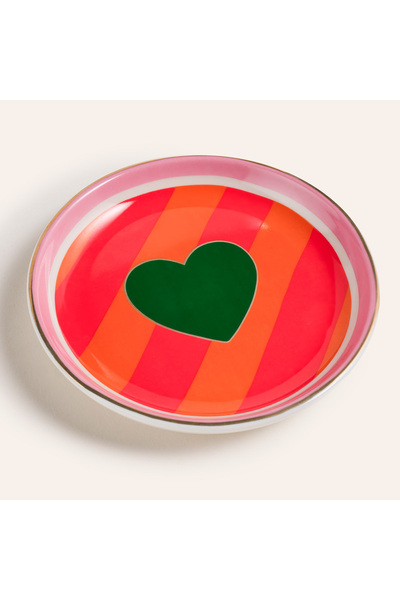 Zsa Zsa Zsu Luohu Porselen Tabak 10x10x1 Cm Renkli