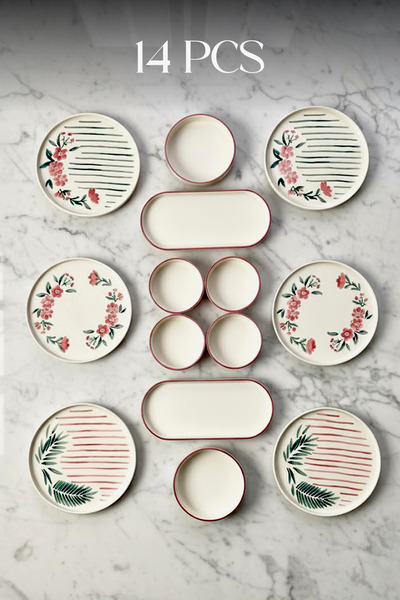 Kitchen Life Sakura Stackable Kahvaltı Takımı - Lüx Kahvaltılık Sunum Seti Ta...