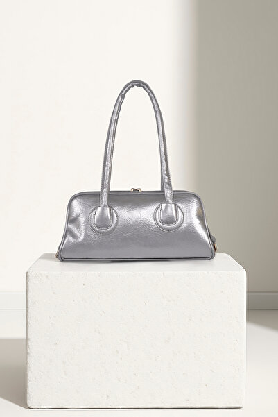 Nudia Monra Long Handle Baguette Model Handbag and Shoulder Bag