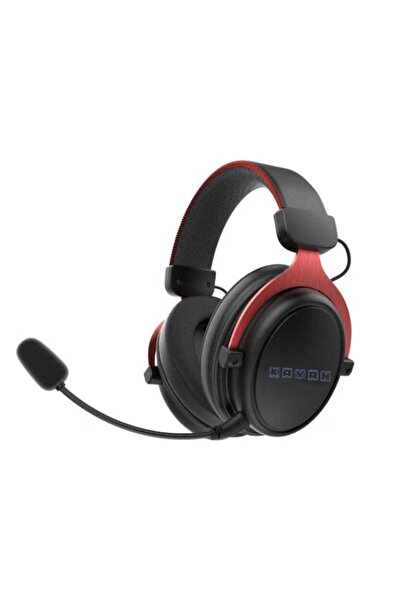 KAYAN NOVA Wireless E-Sports Gaming Headset with Mic, 30-Hour Battery (Black/Red)