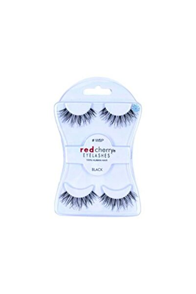 Red Cherry مجموعة رموش WSP سوداء - زوجان