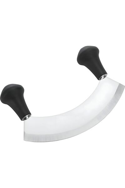 mastergold Small 17 cm Stainless Steel Pizza Cutter, Curved Rocker Knife for ...