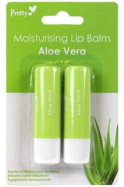 Pretty مرطب شفاه بعبوة مزدوجة من الصبار