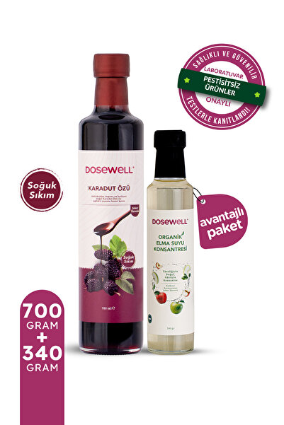 Dosewell Karadut Özü 700 gr & Elma Suyu Konsantresi 340 gr