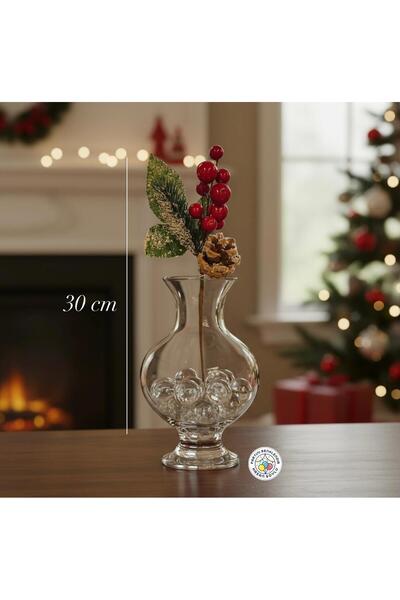 Partini Renklendir Kokina Dalı, Kendinden Karlı Kozalaklı Çam Dalı Yılbaşı Ch...