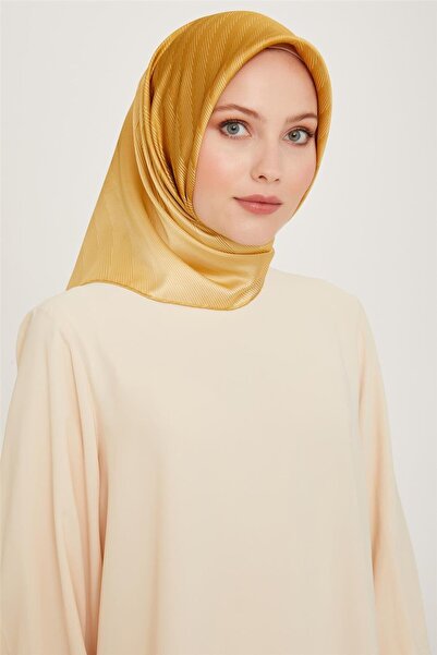 Armine Geometrik Desenli Twill Saf İpek Eşarp 9237D 33