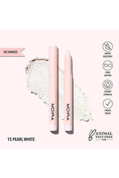 MOİRA At Glance Stick Shadow (015, Pearl White)
