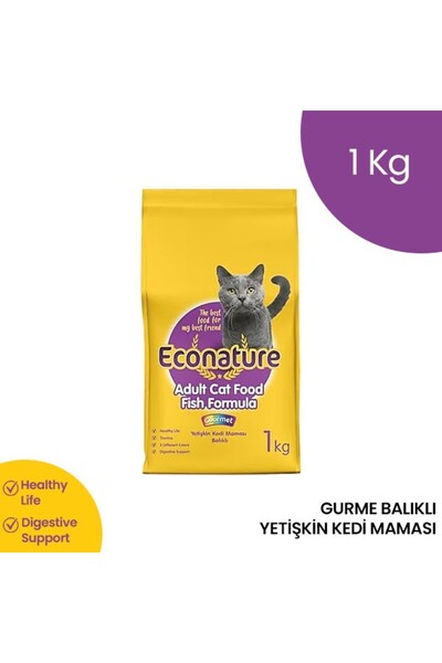 Econature Yetişkin Gurme Kedi Maması 1 Kg