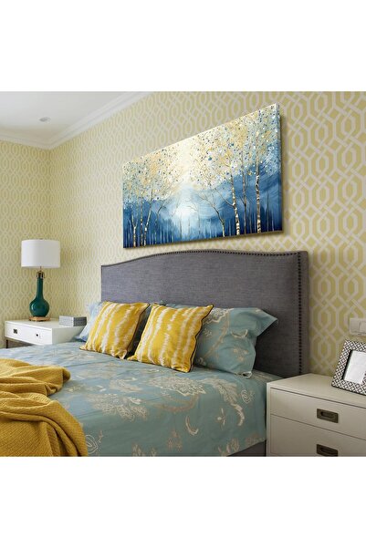 Emoda home Trove لوحة جدارية تجريدية من القماش بإطار جبلي (60×120 سم) - منظر ...