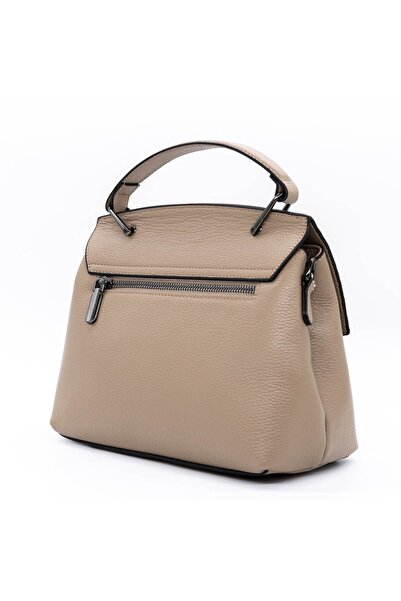 İNJOY Women's Genuine Leather Bag BD-98 Khaki