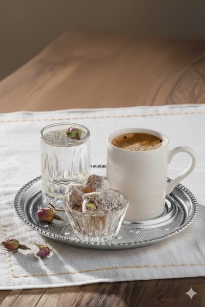 WERONY Coffee Set for Two People, 8 Pieces