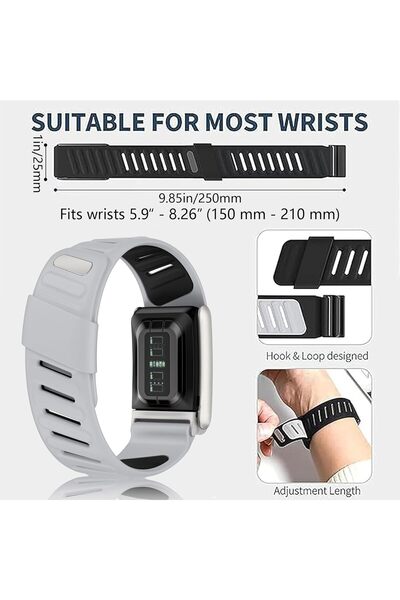 Generic Silicone Wristband Compatible with WHOOP 5.0 (U-Shaped Connector)