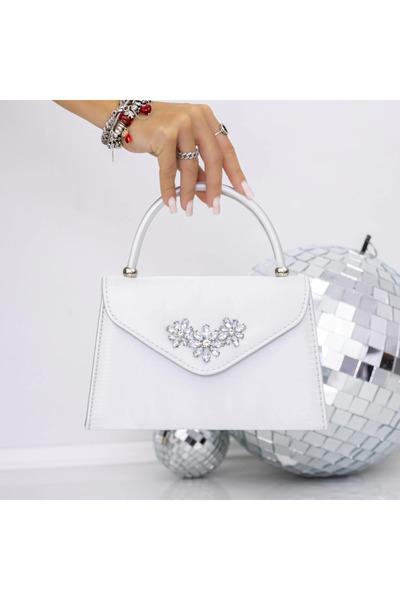 mei BA30 Silver Handbag