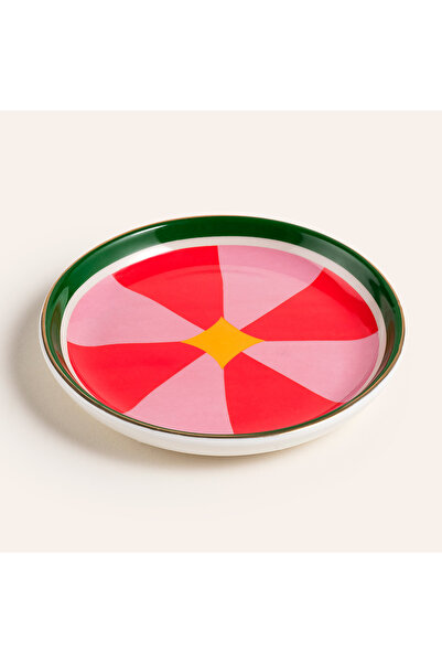 Zsa Zsa Zsu Luohu Porselen Tabak 10x10x1 Cm Renkli