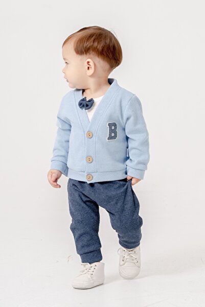 Chicsy Baby Baby Boy Bow Tie and Bodysuit 3-Piece Transitional Set