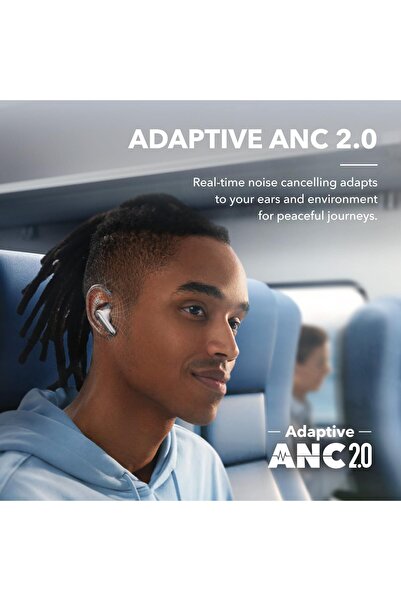 Anker Soundcore soundcore by Anker Liberty 4 NC Adaptive Noise Cancelling Earbuds, 50H Battery, Wireless Charging