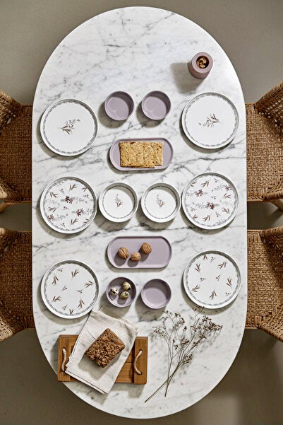 Kitchen Life Bahar Dalı Breakfast Set-Luxury Breakfast Presentation Set Plate