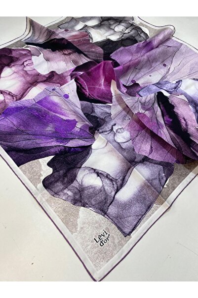 Levidor Lila Tivil Silk Scarf Ist 91372 - 4 Mixed Pattern
