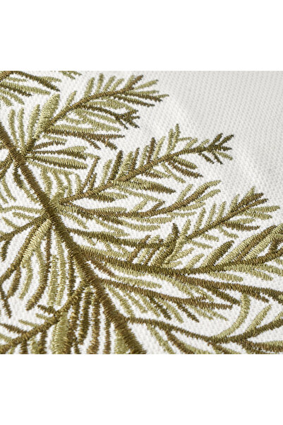 Bella Maison New Year Embroidered Throw Pillow Cover White (43X43 cm)