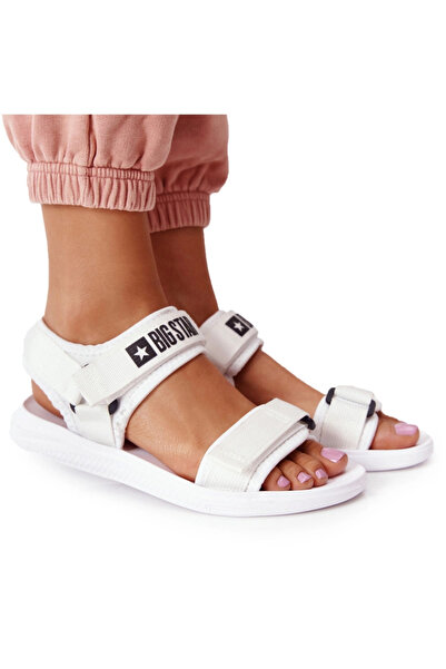 Big Star Shoes Women's sports sandals Big Star HH274A026 White 37