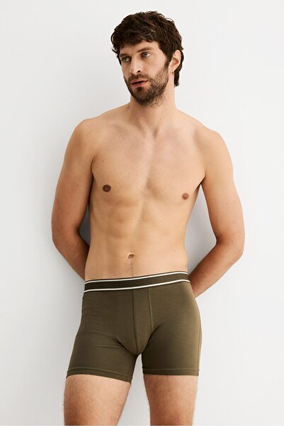 H&M 3'lü Normal Paça Boxer Şort