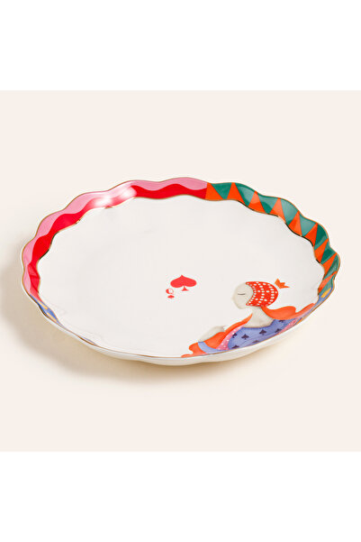 Zsa Zsa Zsu Luohu Porselen Pasta Tabağı 19x19x2 Cm Renkli