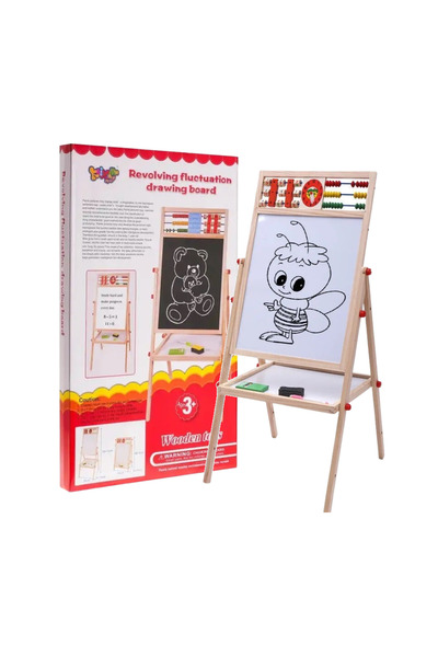 MATTELOT TOYS Tabla magnetica din lemn cu doua fete, tip sevalet, + 3 ani