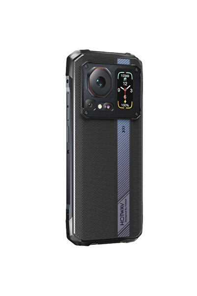 HOTWAV Cyber 16 Pro Rugged Phone, 4G, 512GB, Dual Touch Screens,108MP, NFC, Android 15, Black
