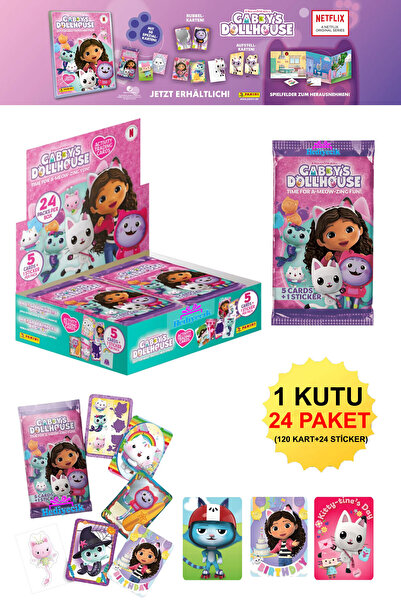 hediyecik بطاقات تداول بانيني غابي - بطاقات لعب بيت الأحلام لغابي (24 حزمة تح...