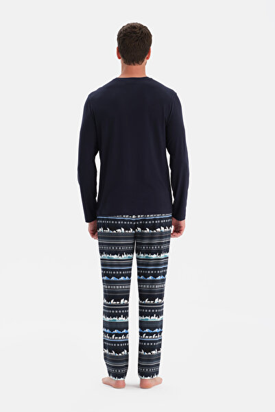 Dagi Cycling Collar Long Sleeve T-Shirt Pants Set