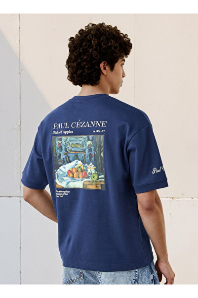 SP Characters Men's Relaxed Fit Crew Neck Short Sleeves Paul Cezanne Print T-shirt