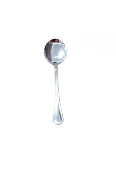 Salvinelli Set of 12 Inglese soup spoons, stainless steel 18/10