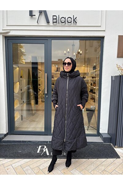 MissWhence V2880 Hooded Women's Coat Black