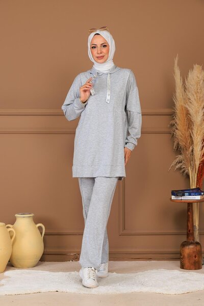 Moodbasic Bağciği Taşli Kapüşonlu Takim