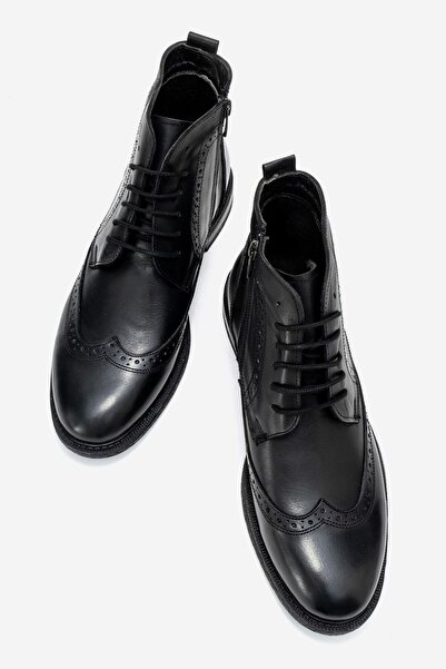 depderi 100% γνήσιο δέρμα, ανδρικές δερμάτινες μπότες με φερμουάρ