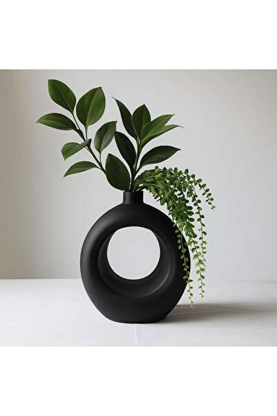 Homentum Velora | Vază decorativă circulară cu design nordic și finisaj mat