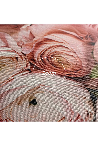 Arthub Canvas Painting, Bedroom And Living Room, Flowers, Pink Rose Bouquet