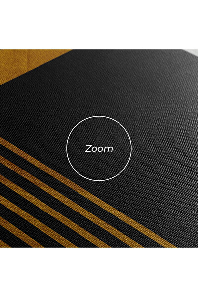 Arthub Canvas Painting, Bedroom And Living Room, Abstract, Black Lines On Gold