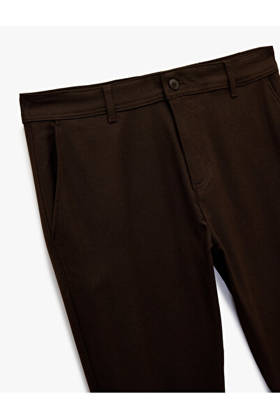 Koton Slim Fit Pocket Viscose Blended Fabric Trousers