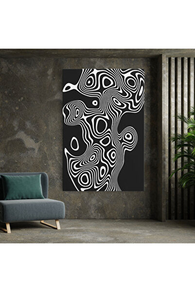 Arthub Canvas Painting, Bedroom And Living Room, Modern, Abstract Grey Black Line